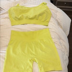 JoyLab Neon Yellow Activewear Set